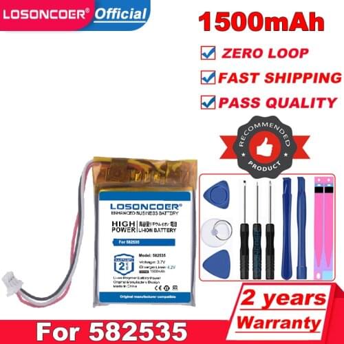 582535 SP5 3.7V 1500mAh Rechargeable li lithium polymer Battery For dvr navigation video recorder DVR cubex v50 hp f550g