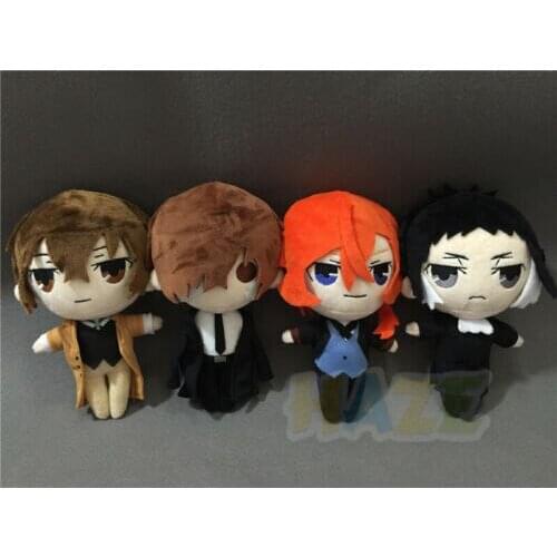 Anime Stray Dogs Osamu Dazai Nakahara Chuuya Ryunosuke Akutagawa Plush Doll Toy Kids Gifts