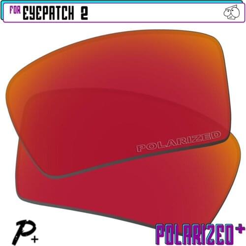 EZReplace Polarized Replacement Lenses for - Oakley Eyepatch 2 Sunglasses - Red P Plus