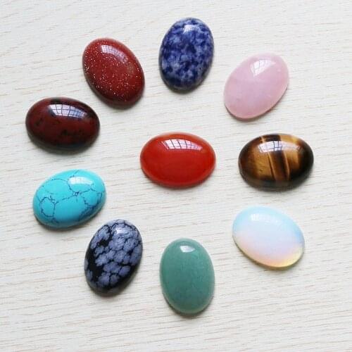 Fubaoying Natural Stone Oval CAB CABOCHON Earrings Ring 10pcs Free Shipping Teardrop Beads For Jewelry Making