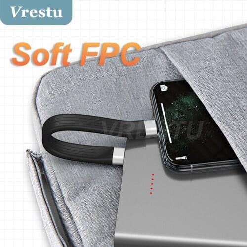 Mini USB Type C Fast Charging Cable 3A Soft Flexible FPC 10Gbps Data USB 3.1 GEN2 USBC to Type-C TPE Wire for Xiaomi 12 Mi 10Pro