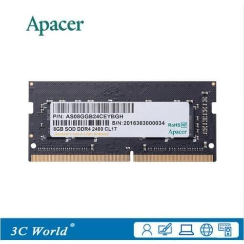 Apacer DDR4 2400 RAM 16GB 2400MHz Notebook Gaming Memory DIMM Laptop Memory Support Motherboard DDR4 260pin 1.2V