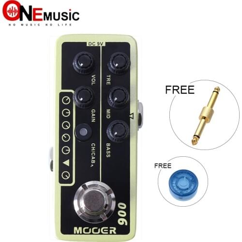 Mooer Micro Digital Preamp 006 Classic Deluxe Delay and Reverb effect guitar pedal with 3 band EQ guitar pedal MOOER knob