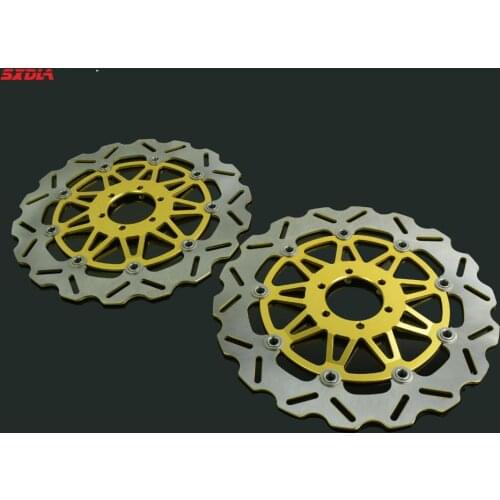Motorcycle Floating Brake Discs Rotor For YAMAHA FZR1000 GENESIS XJR1200 SUPERSPORT400 SUPERSPORT600 MULTISTRADA DARK620