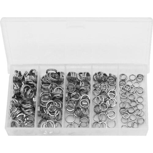 Set of 200 Fishing Split Rings Stainless Steel Lure Tackle Connector, for Use on Lures Connect to Hooks, Rigs And Leaders