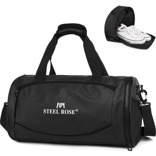 New Trend Large Capacity Dry Wet Separation Portable Fitness Yoga Bag Travel Bag Independent Shoe Stand