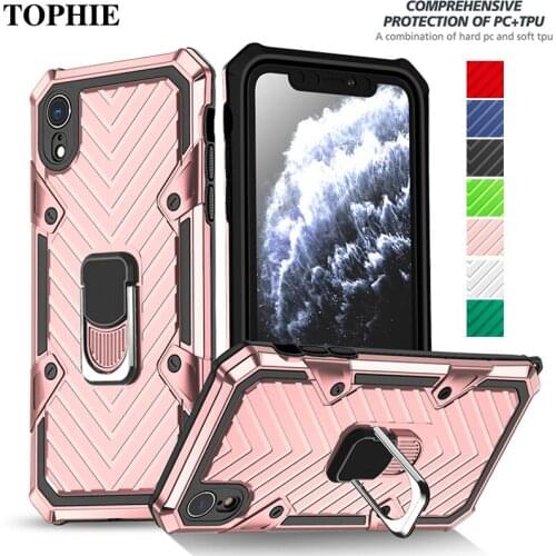 Luxury Armor Shockproof Case For IPhone XR X XS Max 11 Pro Max Etui Hoesje For iPhone SE 2020 8 7 6 6S Plus Silicone Soft Cover