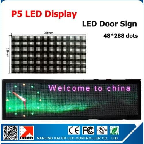 TEEHO 48*288pixel LED Sign P5 Unit Board 64 * 32 Dot Matrix LED Display Screen p5mm Module 320*160mm for Store Advertising