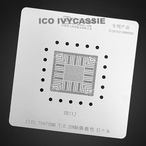 SR1YJ Notebook BGA Stencil Reballing IC Pins Soldering Tin Plant Net Heating Template 0.20mm Thickness AMAOE Anti Drum-up