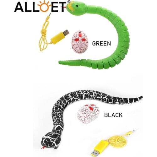 Funny Electric Remote Control Fake Snake Toys Pet interaction Infrared Simulation Animal Rattlesnake Model Tricky Dog Cat Toy