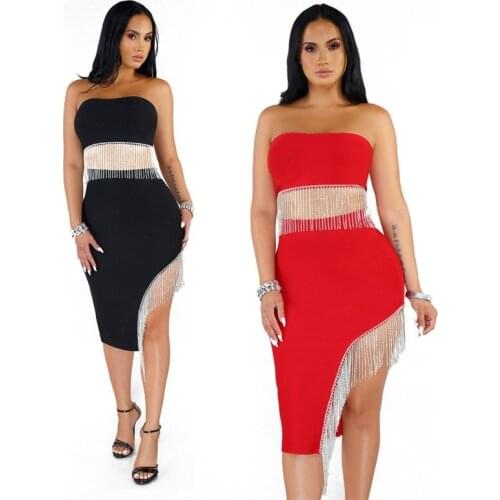 Solid Women 2PCS Skirt Sets Fashion Lady Straps Neck Sleeveless Cropped Top and Sheath Skirt with Buttons Mid Calf Back Zipper