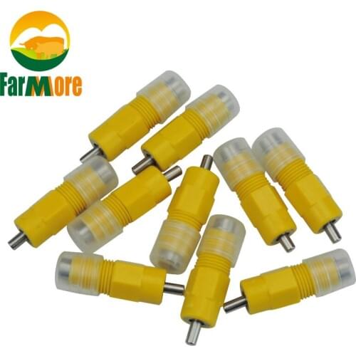 20 pcs Automatic Chicken Drinker Nipple Poultry Bird Pigeon Waterer Chicken Nipple Drinking Fountain