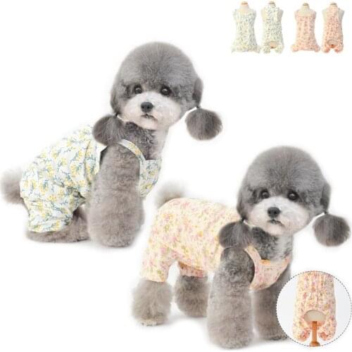 2021 New Summer Four-legged Dog Pajamas Cat Jumpsuits Puppy Clothes for Pomeranian Poodle Yorkshire Corgi Bichon Pet Clothing