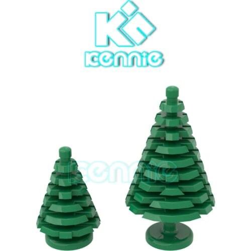 50pcs/lot Kennie Building Blocks DIY building Compatible with Plant Spruce Tree, Small NO.2435 Spruce Tree H64 NO.3471 parts