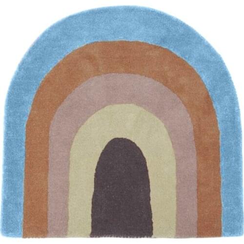 Baby Play Mat Crawling Carpet Kids Room Floor Rug Rainbow Game Pad Playmat Children Bedroom Nursery Decoration