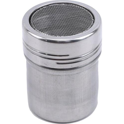 Diam Stainless Steel Coffee Filters Powder Gauze Bucket Cocoa Powder Cinnamon Powder Dusting Cans Sprinkle Extinguishers Tank