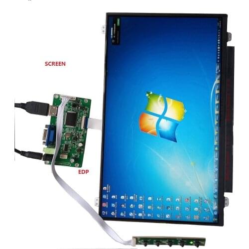 For raspberry pi X360 17.3 inch IPS B173Han01.0 LCD LED screen Panel with kit EDP driver controller board VGA Audio LED