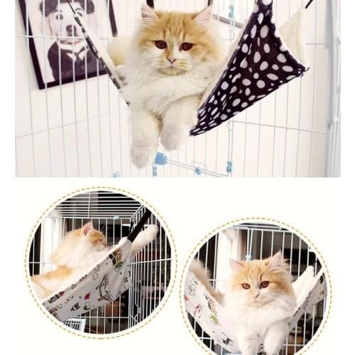 Pet Hammock Cute Cat Hanging Beds Cotton Mouse Ferrets Guinea Pig Hanging Bed for Rodents Hammock for Hamster Pets Supplies