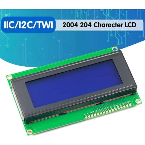 LCD2004+I2C 2004 20x4 2004A blue screen HD44780 Character LCD /w IIC/I2C Serial Interface Adapter Module For Arduino