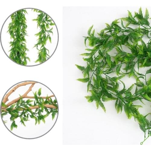 Delicate Practical Artificial Flowers Hanging Plants Vines Plastic Artificial Plants Vines Vibrant for Farmhouse