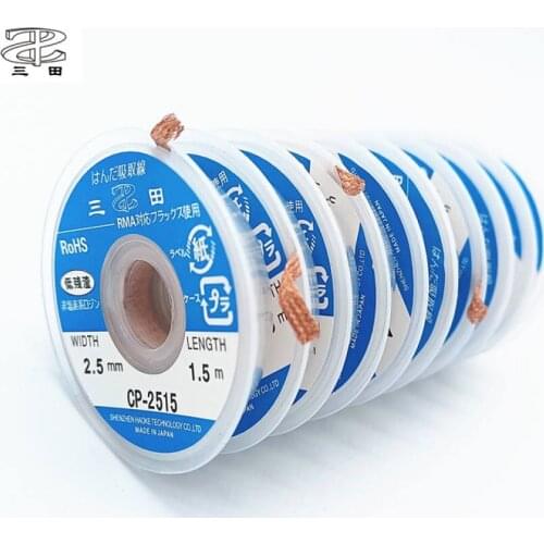 Desoldering Wire Wick 1.5/2.0/2.5/3.0/3.5mm Suction Tin Desoldering Wick Solder Braid Wire for PCB Remove Welding Tool