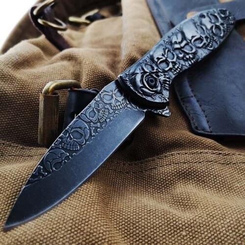 Stonewash Fold Knife Tactical Folding Blade Knives Utility Collection knifes
