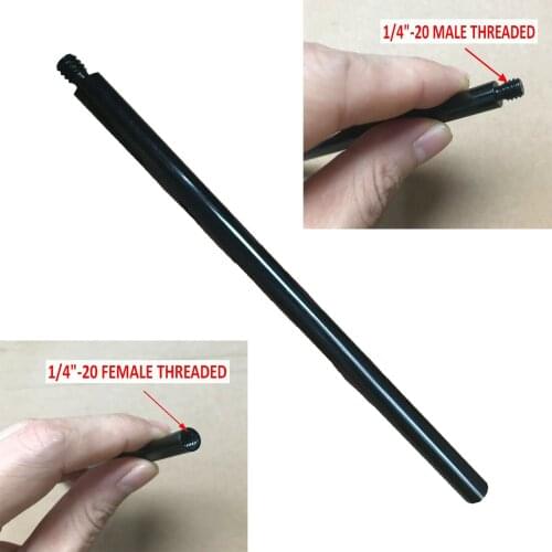 1/4" Thread Extension Rod Tripod Stabilizer for Light Stands and Ceiling Mounts