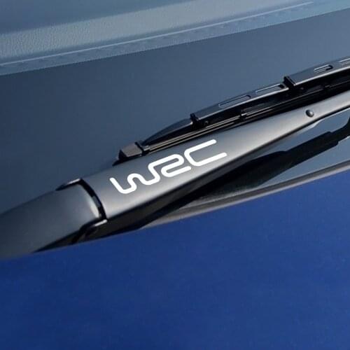 4PCS Car Window Wiper WRC Sticker For Audi A3 A4 B8 B6 B7 A5 Opel Astra BMW E46 E90 E60 E39 F30 Ford Peugeot Toyota Vinyl Decals