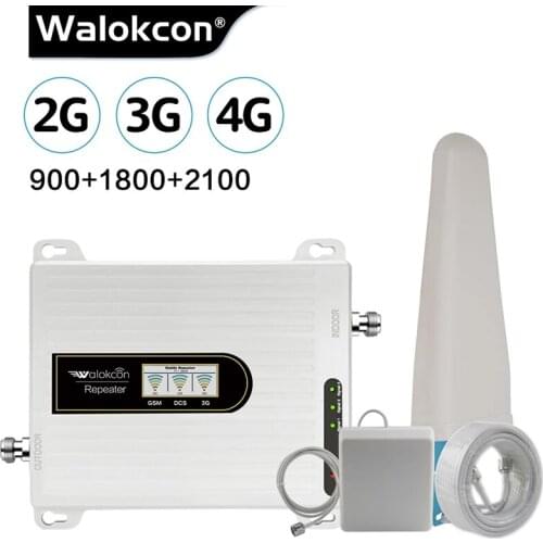 4g Signal Amplifier Cellphone Signal Booster Mobile Cellular Amplifier GSM 3g 4g Repeater Gsm 3g Tri Band 10/12dBi Antenna