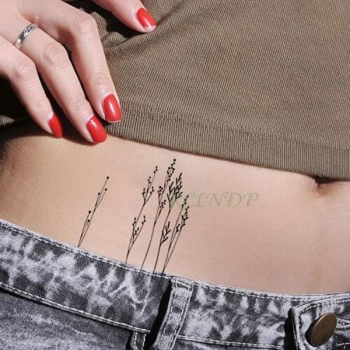 Waterproof Temporary Tattoo Sticker Grass Flash Tatoo Fake Tatto Body Tato Tatouage Neck Wrist Foot Hand For Girl Men Women