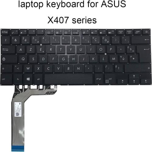 FR GR Replacement keyboards for ASUS X407 MA X407M X407UB French GE German black laptop parts ASM17A7 0KNB0 F103FR00 Low price