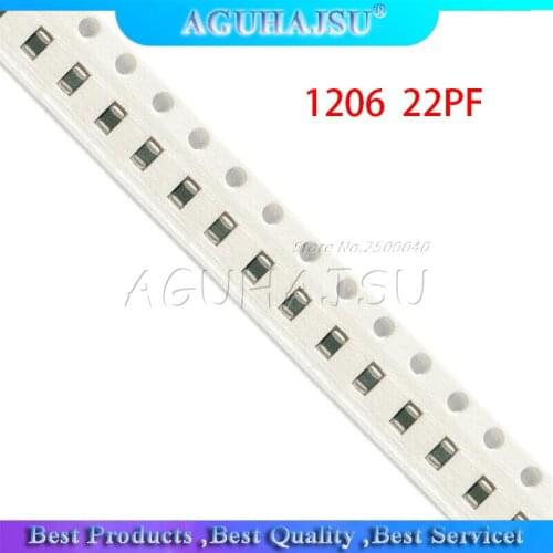 100pcs 22PF NPO Error 5% 50V 1206 22P smd capacitor