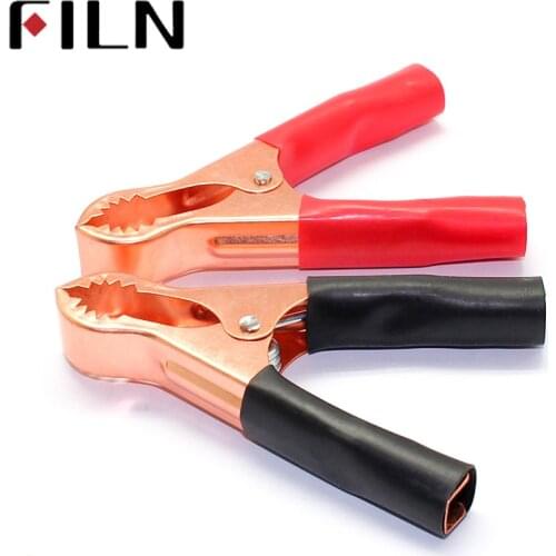 2Pcs/lot Promotion Car Alligator Clips Battery Clamps Crocodile Clip 30A Red and Black