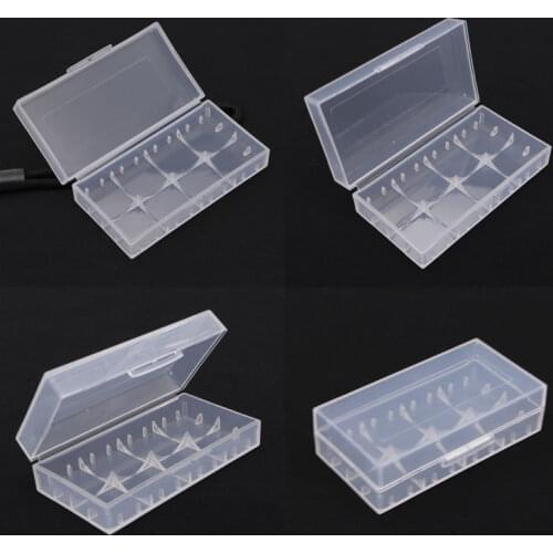 20pcs/lot New Hard Plastic Battery Protective Storage Boxes Cases Holder For 18650 18350 CR123A 18500 Battery