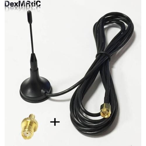 3G Antenna 3dBi 900-1800MHZ 3G GSM Aerial Antennas 3Meters SMA Male connector + SMA Female switch TS9 Male RF Coax Adapter