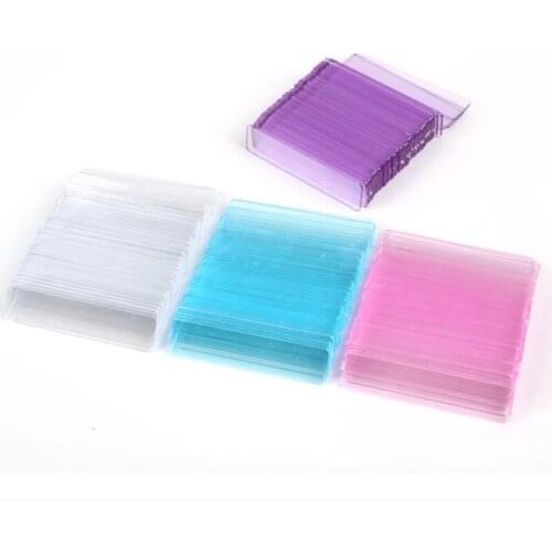 50pcs False Nail Tips Nail Art Display Stand Transparent Practice Acrylic