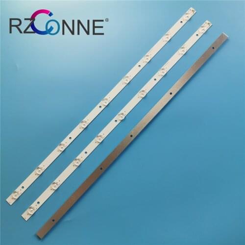 63cm*1.7cm 9leds For 32'' TV Panel Backlight Lamps LED Strips Aluminum Board w/ Optical Lens Fliter New 6pcs/lot