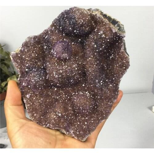 Amethyst Natural Specimen Raw Quartz Purple Crystal Healing Stones Home Decoration Crafts Gift Section Cluster Gemstones