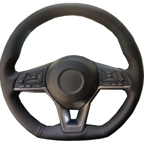 Car Auto Steering-Wheel Cover For Nissan X-Trail 2017-2019 Qashqai 2018 Rogue Leaf Kicks 2018 Micra 2016-2019 March Altima 2019