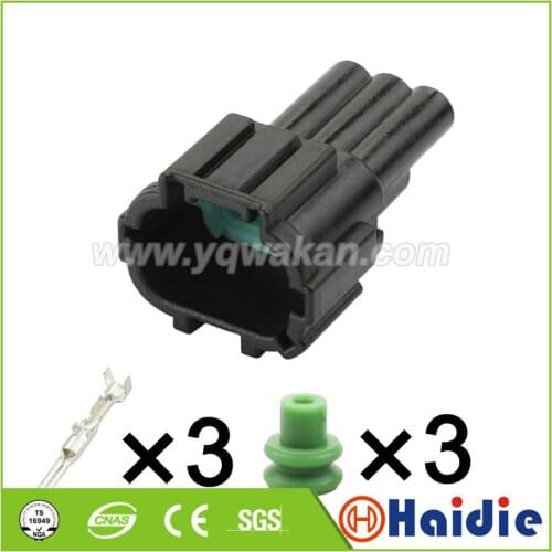 Free shipping 2sets 3pin auto plastic housing plug wire sensor waterproof cable connector PB291-03027