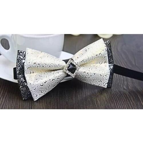 Free shipping mens stars tuxedo rhinestone floral bow tie/stage stage performance bow tie/tuxedo tie