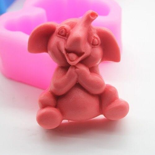 C376 soap mold/handmade soap mold/silicone mold/soap mold/silicone soap mold/elephants