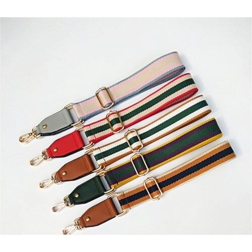 Colorful Wide Shoulder Bag Accessories Adjustable Ethnic Long Shoulder Strap for Women Replacement Strap Bag Female