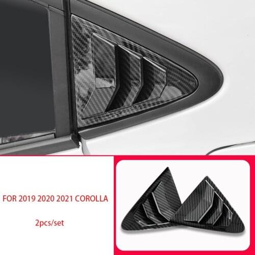 Car Rear window vent outlet decoration sticker for Toyota Corolla S Plus L LE XLE 2019 2020 2021 accessories carsytling