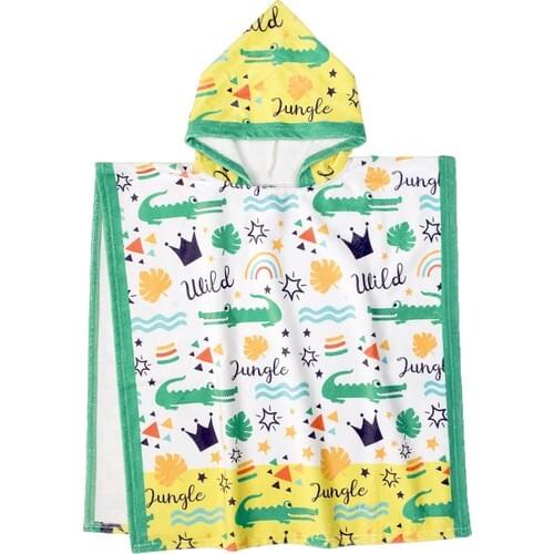 Dough Beach Towel Kid Pancho Jungle