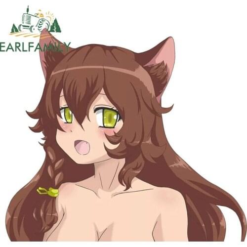 EARLFAMILY 13cm x 11.3cm for Lovely Girl Car Stickers Sunscreen Vinyl Decals Car Accessories Skateboard Windows Vehicle Decor