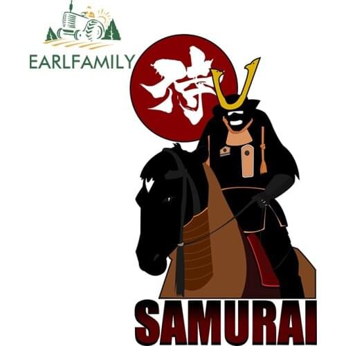EARLFAMILY 13cm x 8.3cm for Samurai Sticker DIY Motorcycle Car Stickers Custom Printing Fashion Occlusion Scratch Vehicle Decal