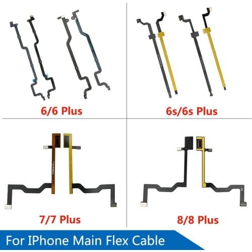 Home Touch ID Button Main Board Flex Cable Fibbon For iPhone 6 6S 7 8 Plus Motherboard Connector Flex Cable