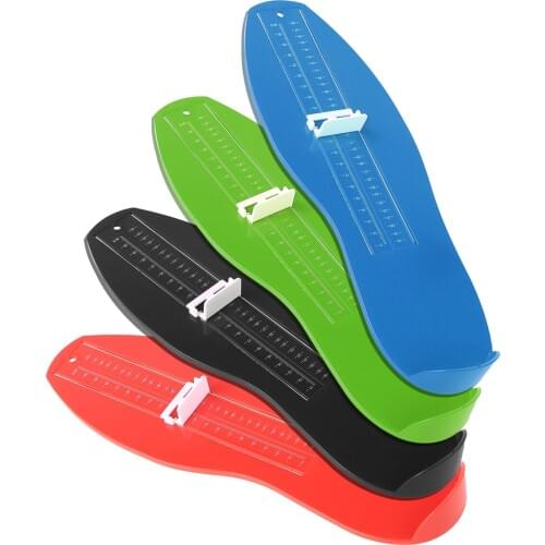 3 Colors 0-30cm Plastic Foot Measuring Device US And EU Size Foot Measure Gauge Shoe Sizer Shoes Fittings Gauge Tools