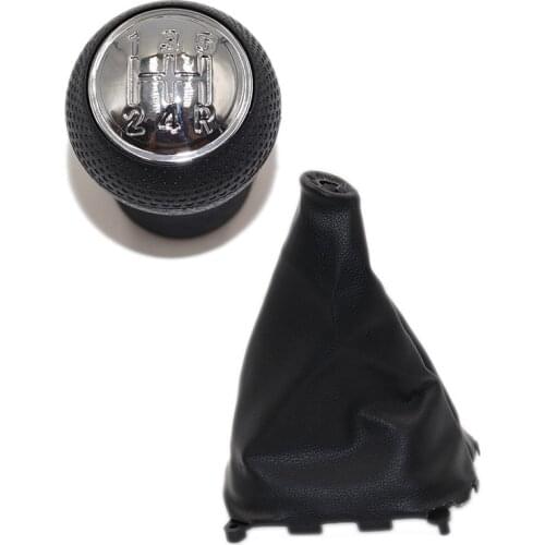 Leather 5 Speed Car Shift Gear Knob Lever Gaitor Boot Cover for Mazda Protege 323 1998 1999 2000 2001 2002 2003 Car Styling